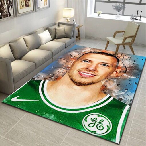 Boston Celtics Rug - Basketball Team Living Room Carpet - Custom Size And Printing