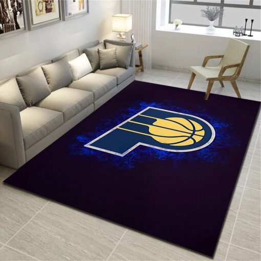 Houston Rockets Area Rug - Basketball Team Living Room Bedroom Carpet - Custom Size And Printing