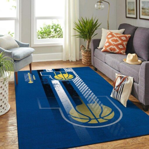 Indiana Pacers Living Room Area Rug - Custom Size And Printing