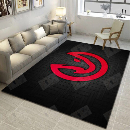 Atlanta Hawks Rug - Basketball Team Living Room Bedroom Carpet - Custom Size And Printing