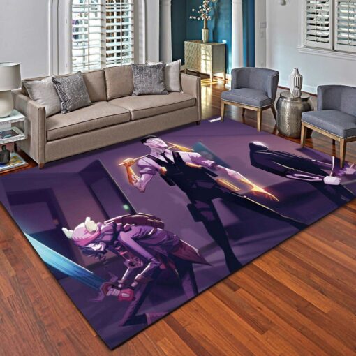 Fortnite Boss Fight Area Rug - Living Room Carpet - Custom Size And Printing