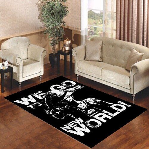 Luffy We Go To The New World Living Room Carpet Rug - Custom Size And Printing