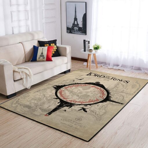 Lord Of The Rings - Area Rug Floor Decor Area Rug - Custom Size And Printing