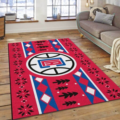 La Clippers - Living Room Rug Nba Rug Floor Decor - Custom Size And Printing