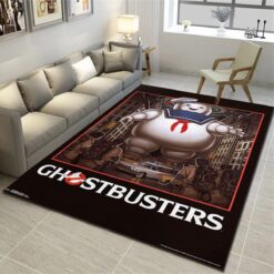 Ghostbusters 1984 Stay Puft Marshmallow Man Area Rug, Living Room Carpet – Custom Size And Printing