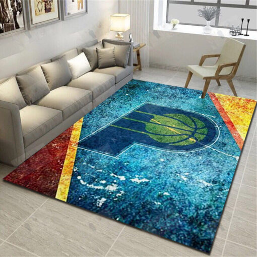 Houston Rockets Logo Area Rug - Basketball Team Living Room Carpet, Fan Cave Floor Mat - Custom Size And Printing