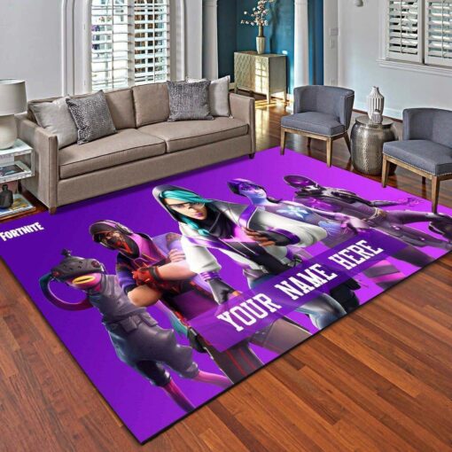 Fortnite Personalized Rug - Living Room - Custom Size And Printing