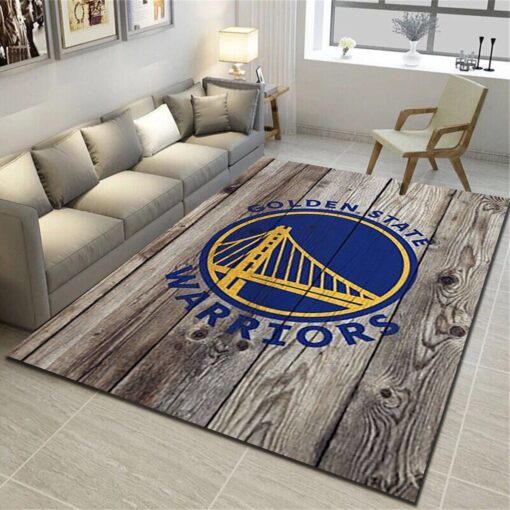 Golden State Warriors Area Rug - Basketball Team Living Room Bedroom Carpet - Custom Size And Printing (Copy)