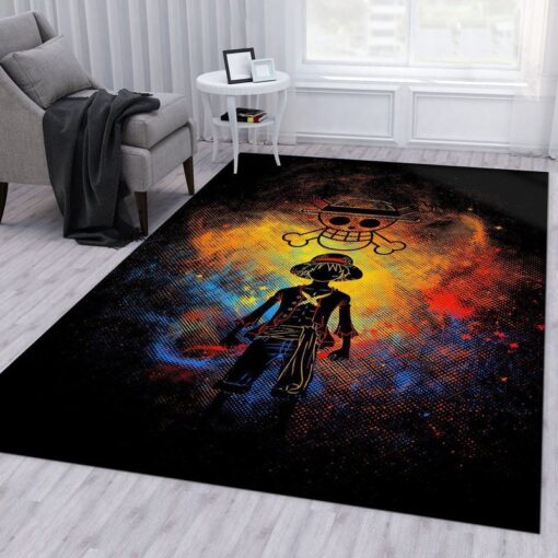 Luffy Colofor Smoky Straw Hat Art Area Rug - Custom Size And Printing