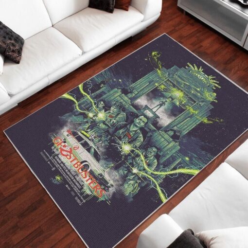Ghostbusters Area Rug Geeky Carpet Floor Decor - Custom Size And Printing