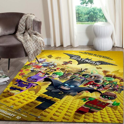 Lego The Batman Superheros Movies Area Rug - Living Room - Custom Size And Printing
