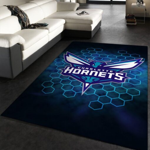 Charlotte Hornets Rug Basketball Floor Decor The Us Decor - Custom Size And Printing