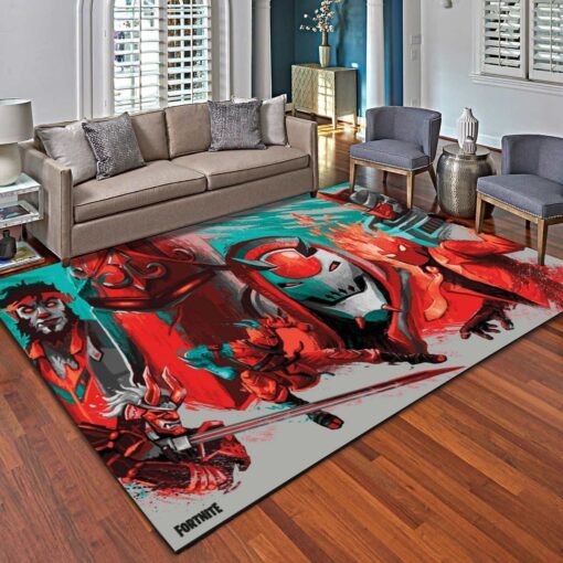 Fortnite Group Rug - Living Room Carpet - Custom Size And Printing