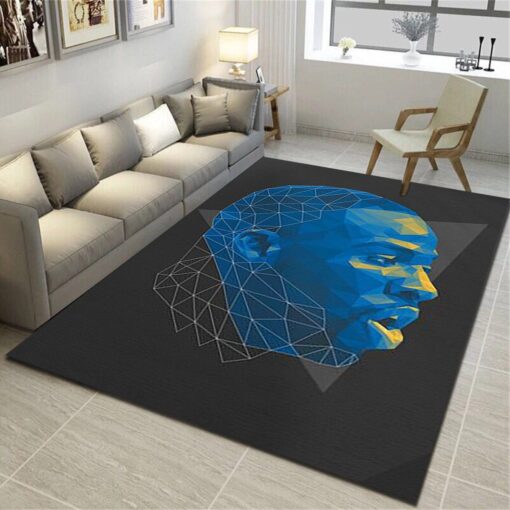 Golden State Warriors Area Rug - Basketball Team Living Room Carpet - Custom Size And Printing