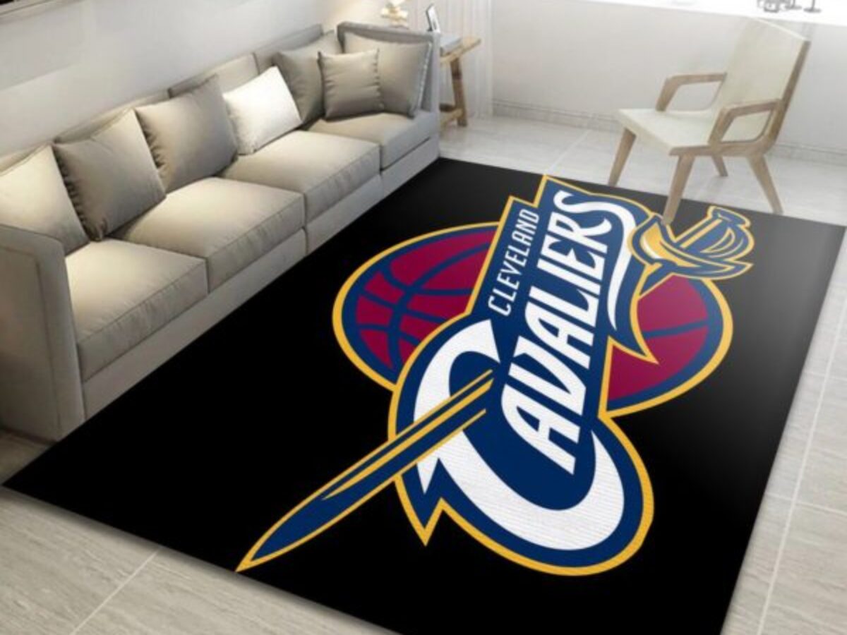 Cleveland Cavaliers Court Area Rug Nba Basketball Team Logo Carpet Living  Room Rug - Custom Size And Printing