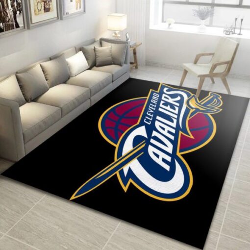 Cleveland Cavaliers Logo Team Nba Rug Home Decor - Custom Size And Printing