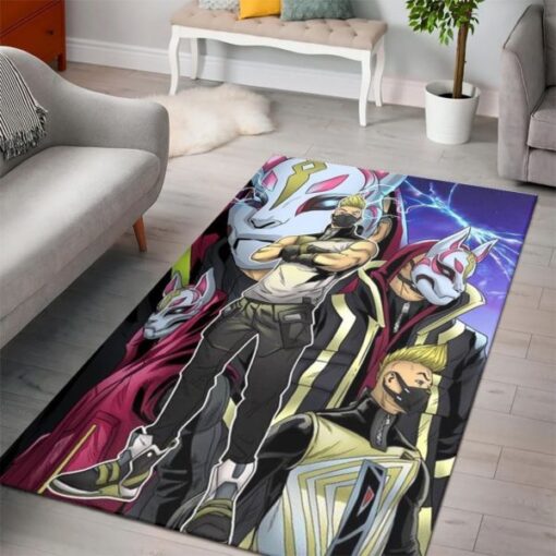 Drift Skin Battle Royale Fortnite Rug Bedroom Area Rug - Custom Size And Printing