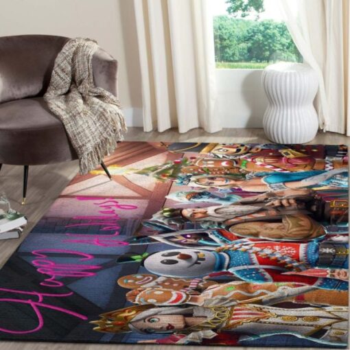 Fortnite Merry Chritsmas Art Bedroom Rug Home Decor - Custom Size And Printing