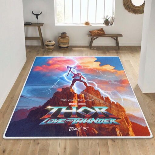 Thor Love And Thunder Area Rug - Custom Size And Printing