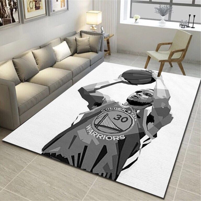 Golden State Warriors Team Logo Wooden Style Nice Gift NBA Living Room  Carpet Rug Home Decor - REVER LAVIE