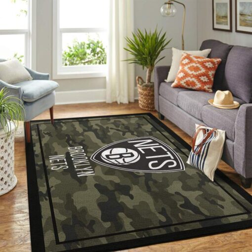 Brooklyn Nets Living Room Area Rug - Custom Size And Printing
