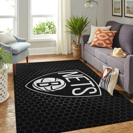 Brooklyn Nets Living Room Area Rug - Custom Size And Printing