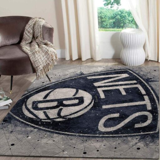 Brooklyn Nets Living Room Area Rug - Custom Size And Printing