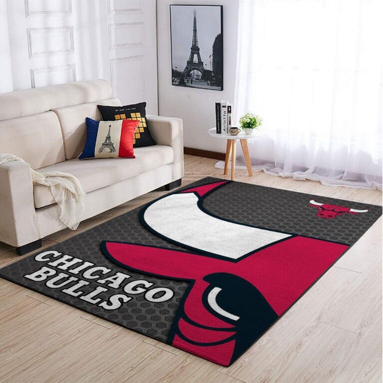 Chicago Bulls Living Room Area Rug – Custom Size And Printing