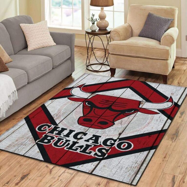 Chicago Bulls Living Room Area Rug – Custom Size And Printing