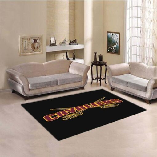 Cleveland Cavaliers Living Room Area Rug - Custom Size And Printing