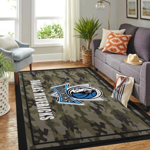 Dallas Mavericks Living Room Area Rug - Custom Size And Printing