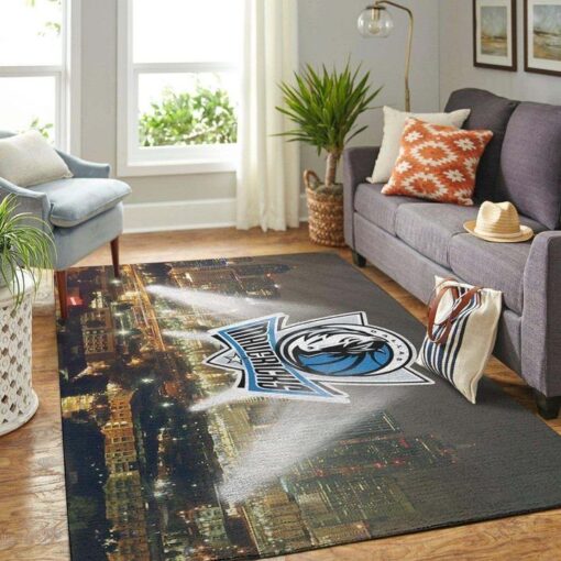 Dallas Mavericks Living Room Area Rug - Custom Size And Printing