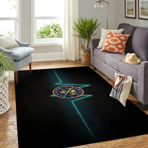 Denver Nuggets Living Room Area Rug - Custom Size And Printing