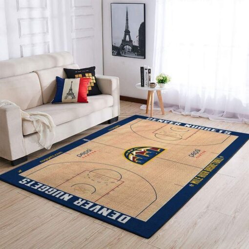 Denver Nuggets Living Room Area Rug - Custom Size And Printing