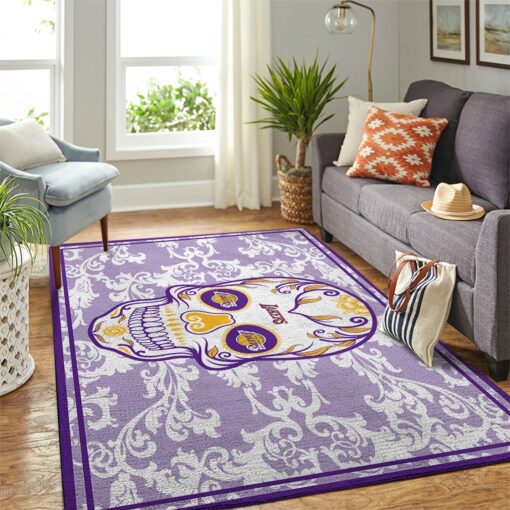 Los Angeles Lakers Living Room Area Rug - Custom Size And Printing