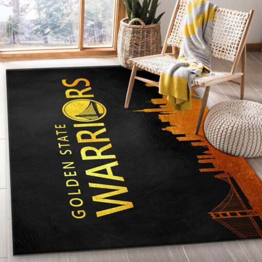 Golden State Warriors Area Rug Carpet Living Room - Custom Size And Printing