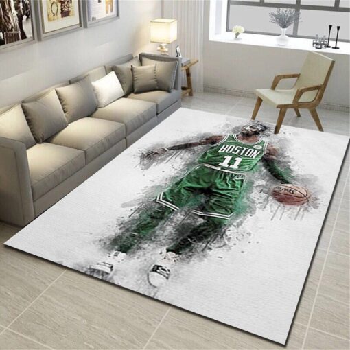 Brooklyn Nets Rug - Basketball Team Living Room Carpet - Custom Size And Printing