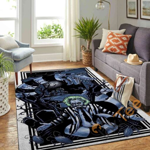 Beetlejuice Area Rug - Custom Size And Printing