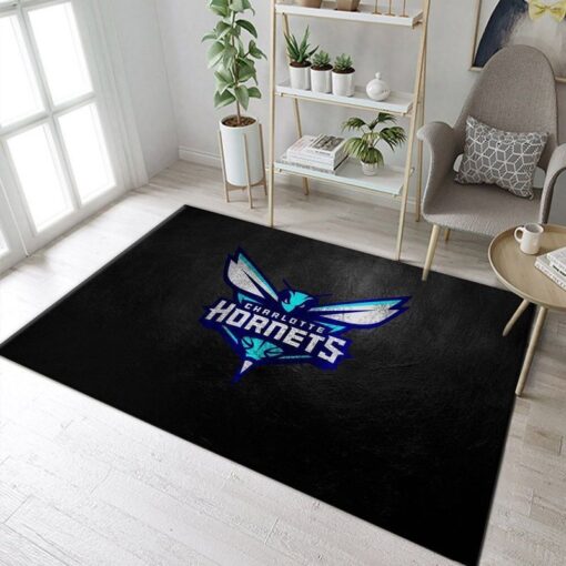 Charlotte Hornets Nba Basketball - Area Rug Living Room - Custom Size And Printing