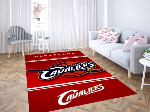 Cleveland Cavaliers Logo Living Room Modern Carpet Rug - Custom Size And Printing