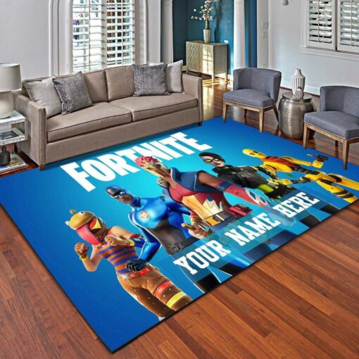 Fortnite Personalized Area Rug - Living Room - Custom Size And Printing