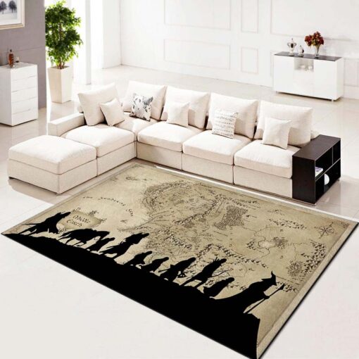Lord Of The Rings Journey Living Room Carpet Kitchen Area Rug - Custom Size And Printing