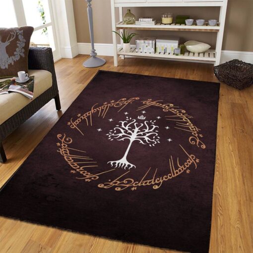 Lord Of The Rings Area Rug Floor Decor Area Rug - Custom Size And Printing