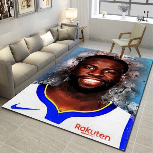 Golden State Warriors Area Rugs, Basketball Team Living Room Carpet - Custom Size And Printing