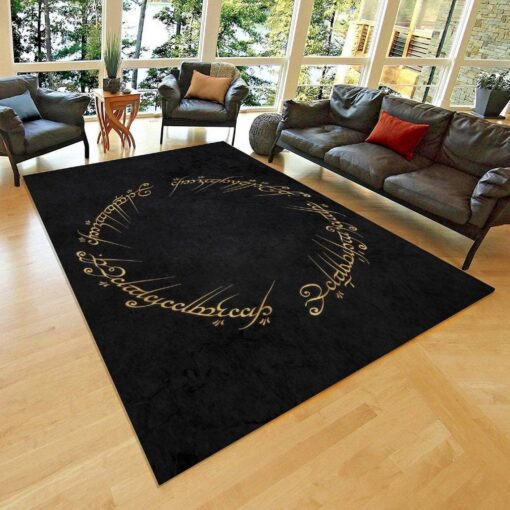 Lord Of The Rings Rug - Area Rug - Fan Carpet, Modern Rug - Custom Size And Printing