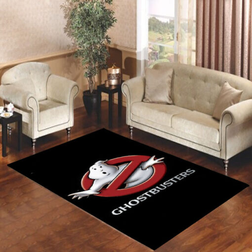 Ghostbusters Logo Living Room Carpet Rug - Custom Size And Printing