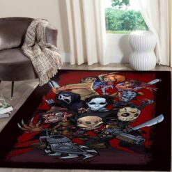 Horror Movie Area Rugs Horror Characters Living Room – Custom Size And Printing
