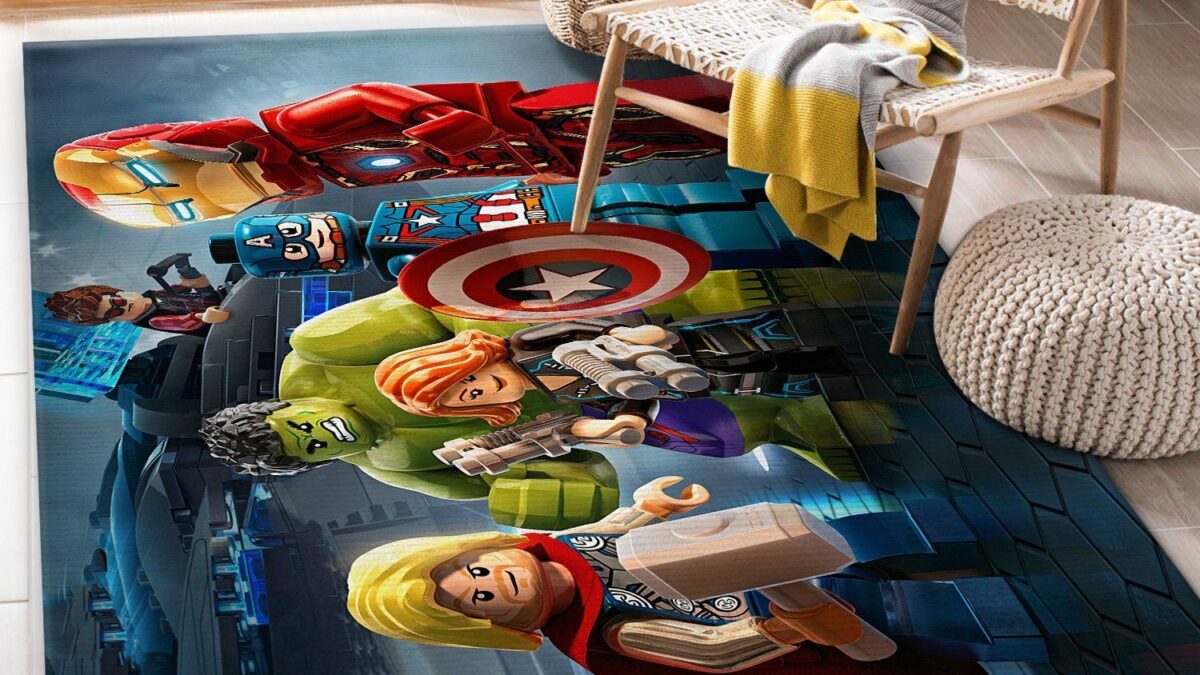 Lego Marvel Super Heroes Part 2 Area Rug Home Decor - Mugteeco