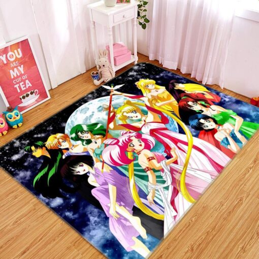 Sailor Moon Anime - Area Rug - Living Room - Custom Size And Printing