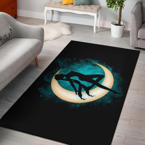 Sailor Moon Dark Area Rug - Custom Size And Printing